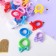Hair gum "Bow" (set of 30 pcs) peas, mix