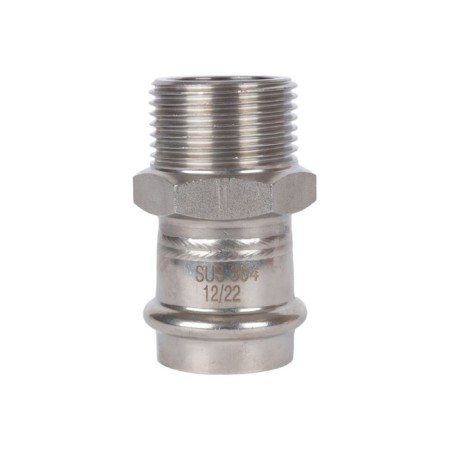 Adapter Rommer RSS-0021-000281, VPR-HR, D = 28 mm X 1 ", press, stainless steel