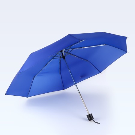 Mechanical umbrella "plain", 3 additions, 8 spokes, r = 48 cm, blue color-2