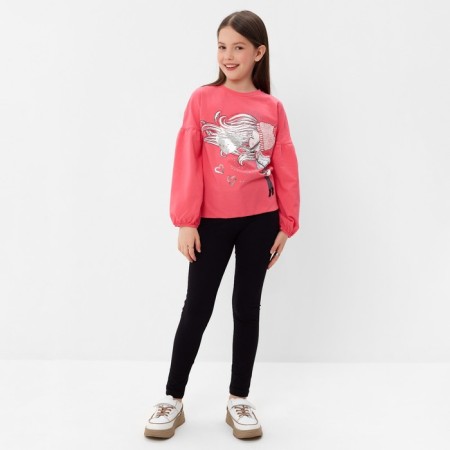 Longslit for a girl, raspberry color, height 140 cm-1