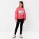 Longslit for a girl, raspberry color, height 140 cm