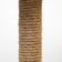 Clogging Small "Arena" with a toy, 40 x 40x 50 cm, jute, gray with paws