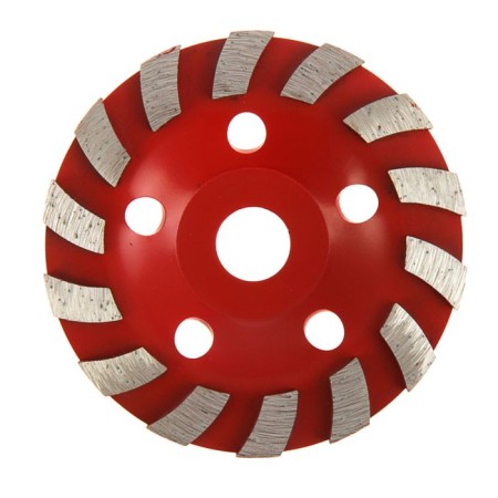 Cup of diamond refrigerator scrap, Turbo-segment, 125 mm