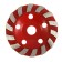 Cup of diamond refrigerator scrap, Turbo-segment, 125 mm