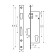 The castle building Bulat ZV 5-1.25.00.23.08, without handles, without c/m, with a roller, stainless steel
