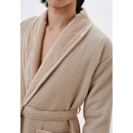 Male robe "Michael", size s, beige color-3
