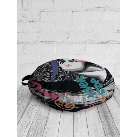 Pillow Siddle "Graffiti David", decorative, d = 52 cm-1