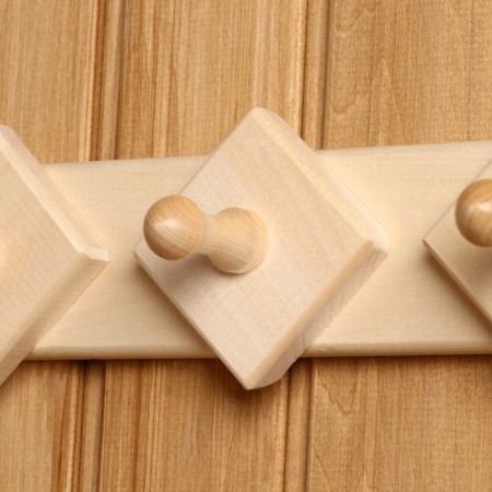 Hanger 3 hooks, linden "Dobroparov"-2