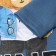 Longslit for a boy, jeans color, height 98 cm
