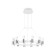 LED LED SCREED OF AMBRELLA LIGHT, LINTECH, FL6205, LED, 72 W, 5400LUM, 4200K, white color, chrome
