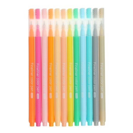 A set of professional markers "pastel", 12 colors, node 0.4 mm-2