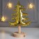 Souvenir Ceramics, tree "Christmas tree on the stand" Gold 26.2x9.8x17.5 cm