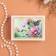 Casket "Butterfly and Flower", white, 8 × 10.5 cm, lacquer miniature