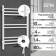 Electric towel Zein PE-08 "Bohemia", 400x600 mm, 8 crossbars, white