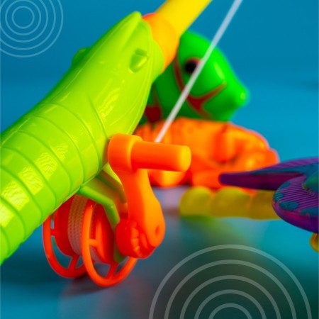 Fishing "sea": 1 fishing rod, 8 fish, net-5