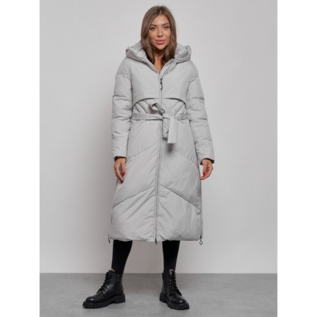 Coat insulated winter female, size 44, color light gray