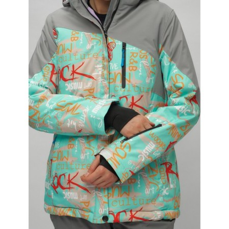 Ski suit, size 46, turquoise color-4