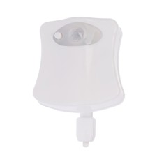 Lamp for the toilet with the sensor engine., RGB, 3 W, IP68, from BAT. 3*aaa, white