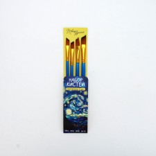 Drawing brush set 4 pcs. Synthetics flat No. 4.6.8.10 