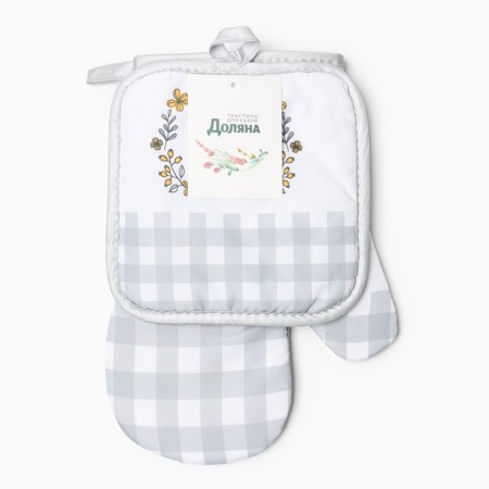 Kit. set 2 pr. 17*17 cm, mittens. 26*16 cm, 100% p/e-2