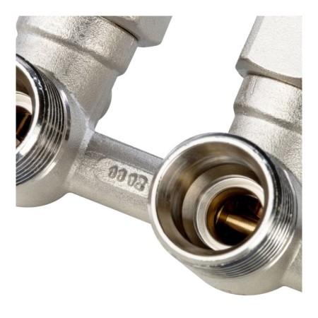 Lower connection of the radiator Stout SVH-0003-000020, 3/4 ", one-pipe system, corner-3