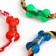 Toy training cable "Circle with a bone", up to 100 g, mix of flowers