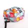 School backpack from textiles with a zipper, 4 pockets, wallet, colorful color