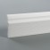 Ceiling skirting board 08019E, white 80x30x2000 mm