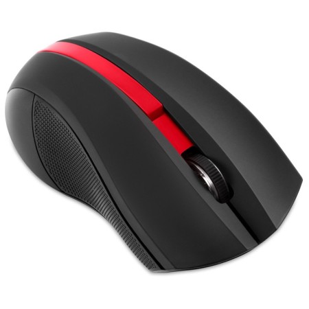Mouse call 615MW Black/Red optical (1200DPI) wireless USB for laptop (3but)-4
