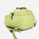 School backpack from textiles with lightning, external pocket, green color