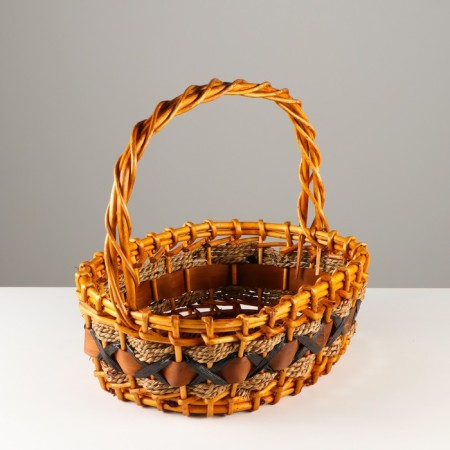 A set of baskets, 3 pcs, 46x35/41 cm, 39 x28/34.5 cm, 32x21/28 cm, willow-2