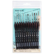 System of Synthetics 12 pieces, Brauberg Art Classic, ergonomic handles