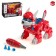 Robot Dog "Roborux" Unicon, screw designer, interactive: light effects, 19 parts, on batteries, red