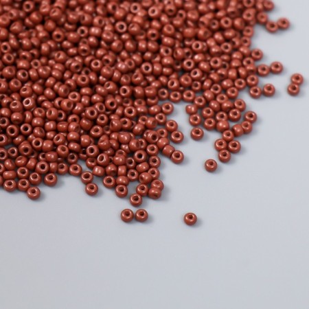 Glass beads 12/0 "brown copper" 15 g