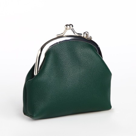 Women's wallet on the farmar, green color-1