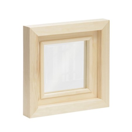 Window, 40 × 40cm, double glass of linden-2