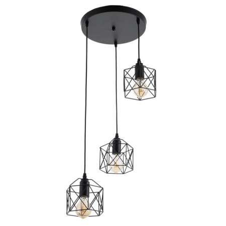 Lamp "rectangle" 3x40W E27 black 25x25x14-134 cm