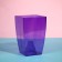 Pot for orchids, 2 l, 12.5 × 19.5 cm, plastic, transparent purple