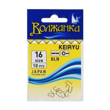 Hooks "Volzhanka", series Keiryu, No. 16, 10 pcs.
