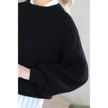 Women's sweater wisell, size 44, black color-1