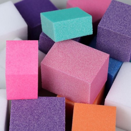 Buffs sandpaper for nails, four -sided, 70 pcs, multi -colored-4