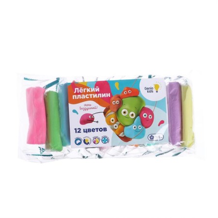 Set for children's modeling "Light plasticine 12 colors"-5