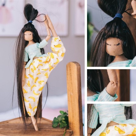 Sew for sewing. Interior doll yogi "Lina", 30 cm-5