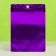 SIP-LOK package with a window, with euroslot, purple, 10 x 14 cm