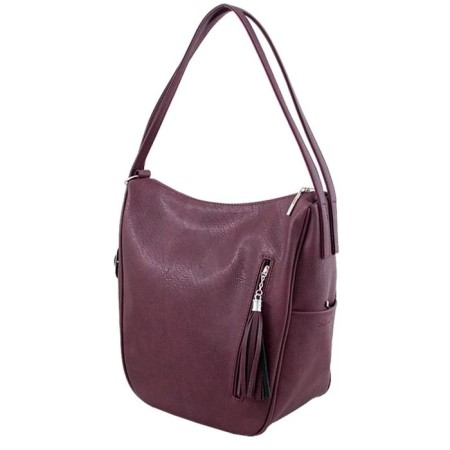 Bag-bag, lightning department, burgundy color