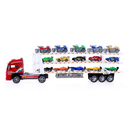 Inertial “Avtovos” truck, with 15 machines and motorcycles-1