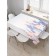 The tablecloth "Lavender Morning", rectangular, Saten, size 120x145 cm