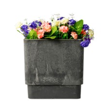 Kashpo for flowers and plants, charcoal 20x20x20cm, 6.5l