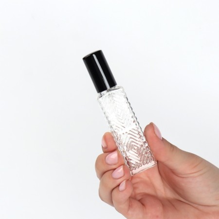 The perfume bottle "Transparent pattern", with a spray, 15 ml, black color-12