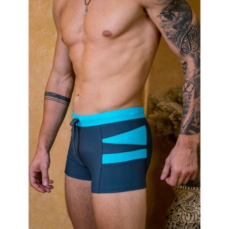 Male bathing panties Alohamare, size 50, gray color, turquoise-4